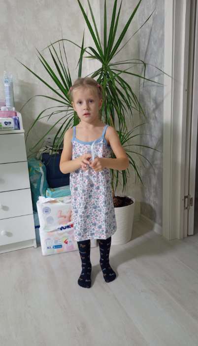 Фотография покупателя товара Сорочка для девочки, цвет микс, рост 128-134 см - Фото 3