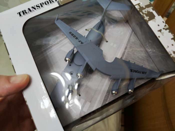 Фотография покупателя товара Самолет металлический «Воздушные силы», инерционный, 1:500 - Фото 1