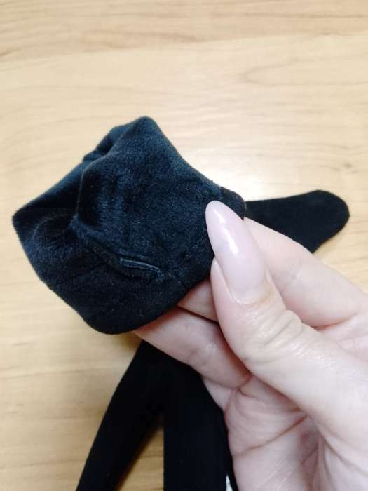 Фотография покупателя товара Перчатки женские, размер 6.5, без утеплителя, цвет чёрный - Фото 3