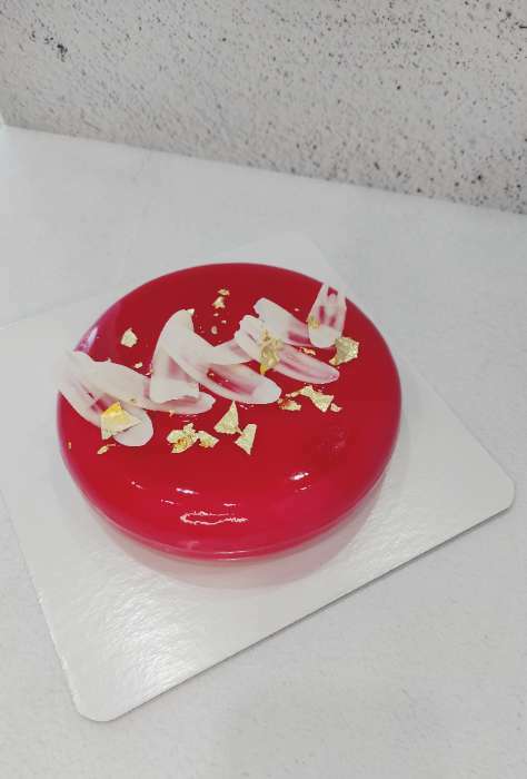 Фотография покупателя товара Форма для муссовых десертов и выпечки «Круг», 23,5×23,5 см, внутренний d=16 см, цвет белый - Фото 4