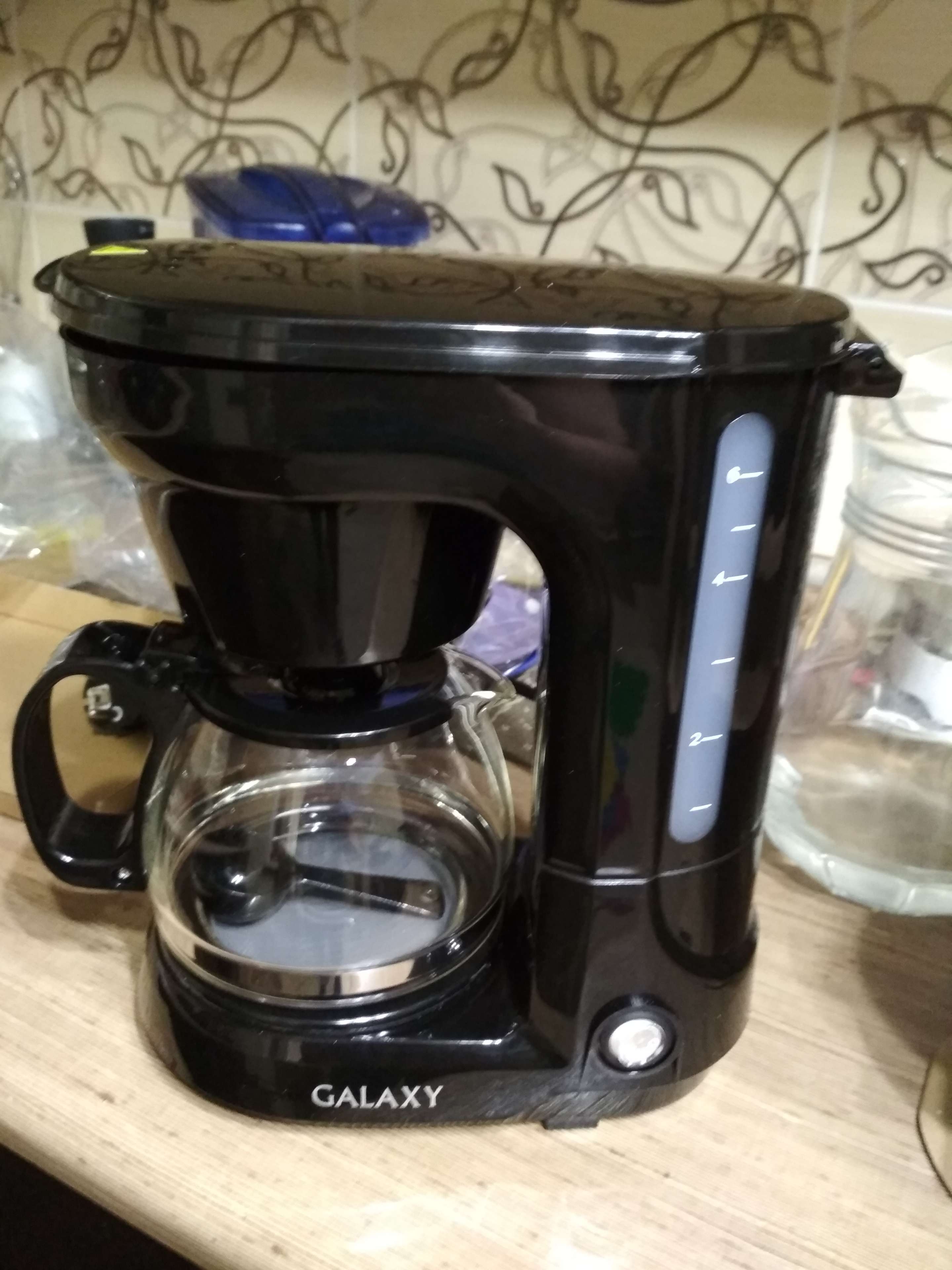 Фотография покупателя товара Кофеварка Galaxy GL 0701, капельная, 700 Вт, 0.75 л, чёрная - Фото 1