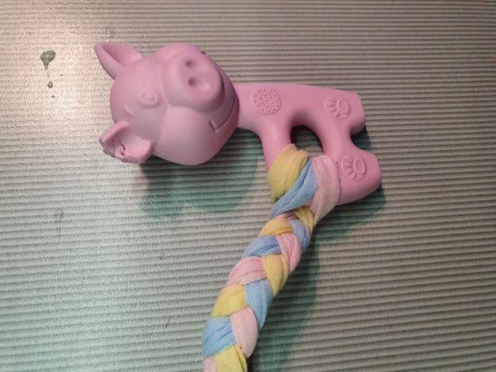Фотография покупателя товара Игрушка жевательная Пижон Premium "Свинка", 10 х 6 х 3,5 см, розовая - Фото 2