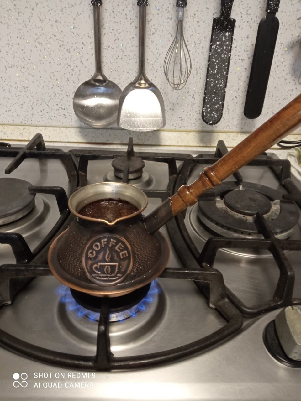 Фотография покупателя товара Турка для кофе «Армянская джезва», 270 мл, медь, индукция - Фото 1