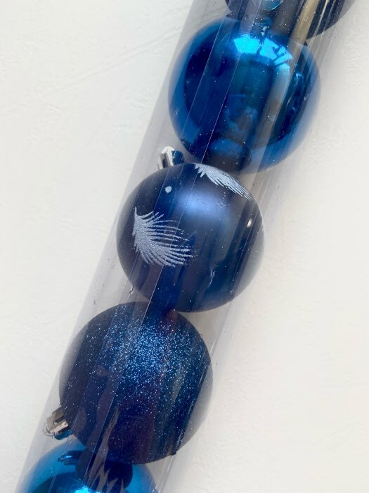 Фотография покупателя товара Ёлочные игрушки «Воздушные перья», шары новогодние, d=6 см, набор 7 шт., синий - Фото 2