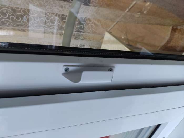 Фотография покупателя товара Ручка балконная ТУНДРА, металлическая, белая