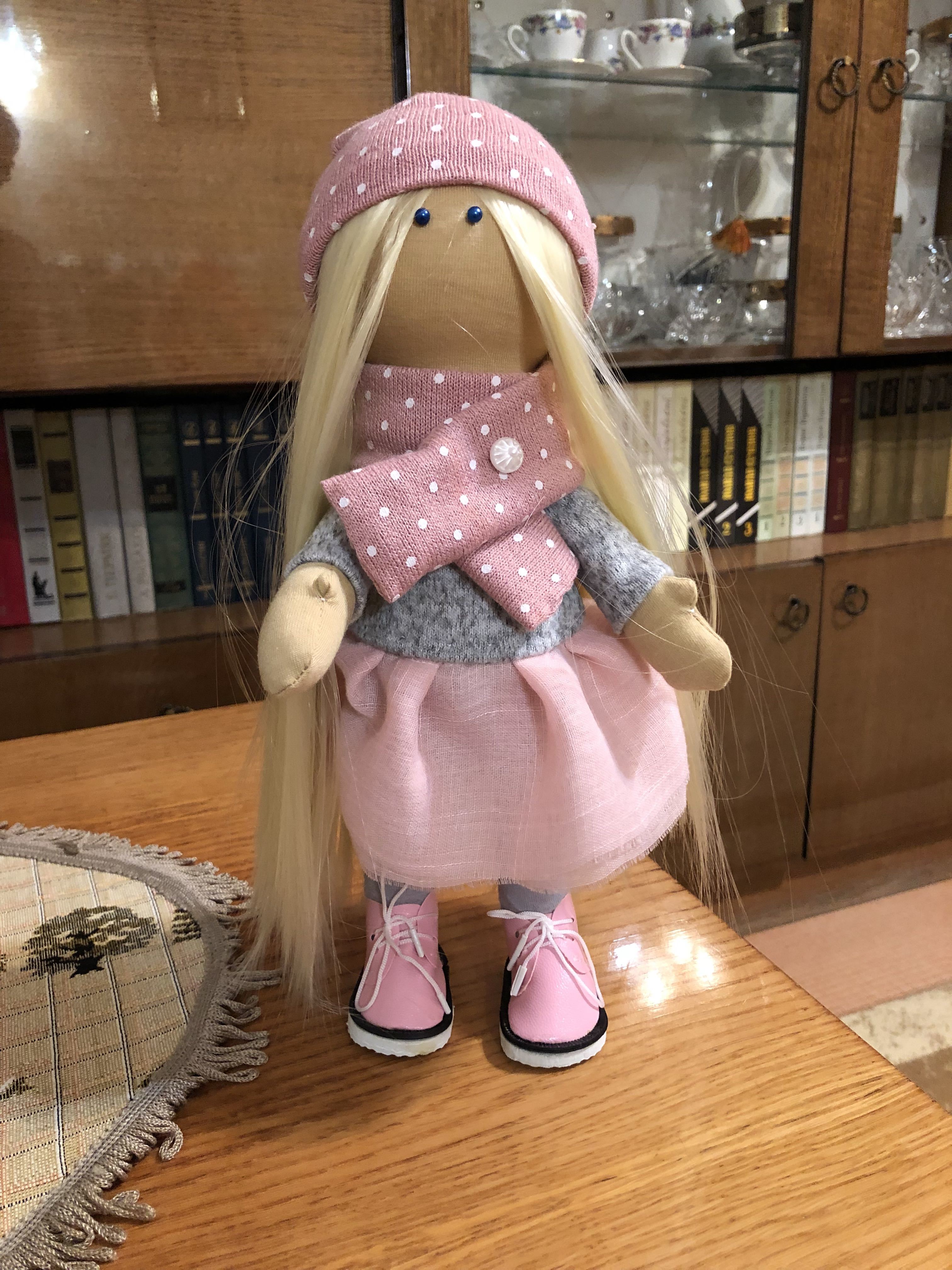 Фотография покупателя товара Набор для шитья. Интерьерные куклы «Подружки Вики и Ники», 30 см - Фото 21