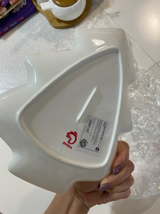 Фотография покупателя товара Блюдо Доляна «Ёлочка», 25×21 см - Фото 1