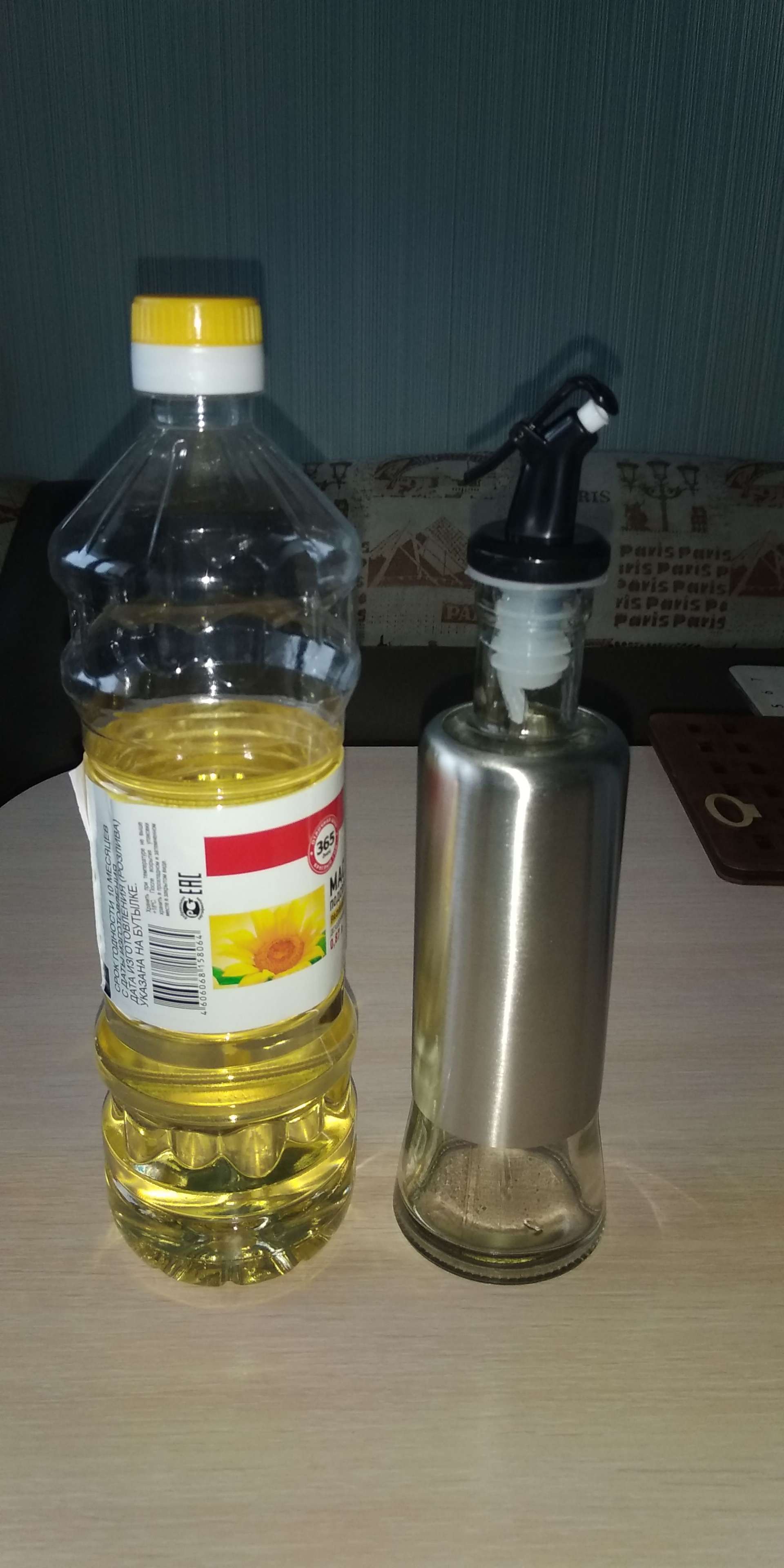 Фотография покупателя товара Бутылка стеклянная для соусов и масла Доляна «Стиль», 320 мл, 6,5×25,5 см - Фото 5