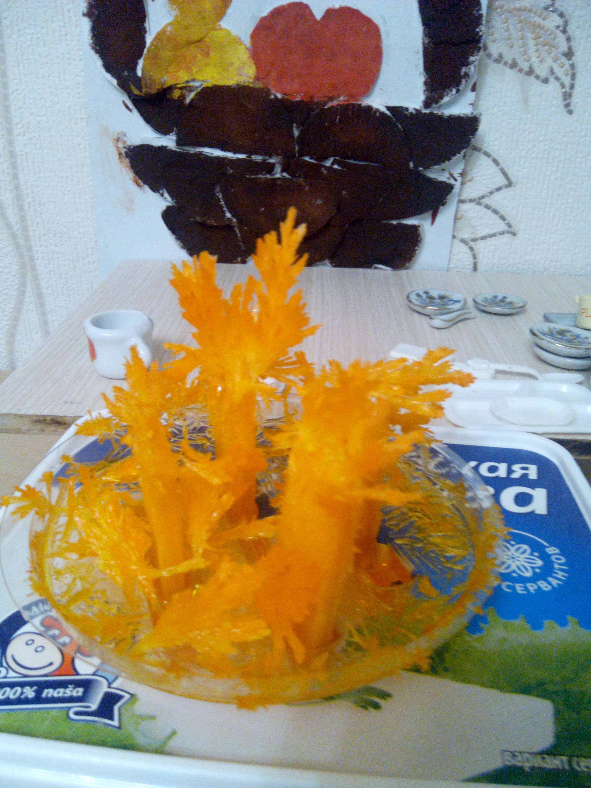 Фотография покупателя товара Набор для выращивания кристалла «Опыты. Лучистые кристаллы», цвет оранжевый