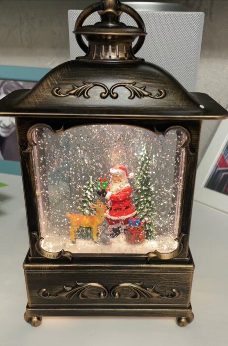Фотография покупателя товара Светодиодная фигура «Дед Мороз и оленёнок» 14.5 × 22 × 8 см, металл, батарейки ААх3 (не в комплекте), USB, свечение тёплое белое - Фото 2