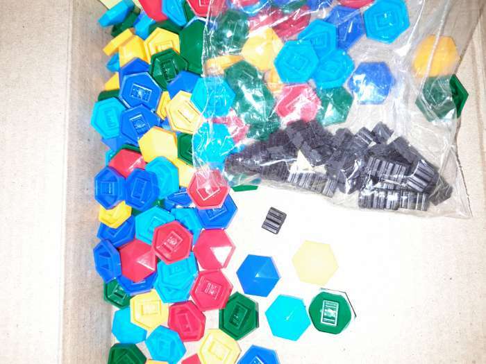 Фотография покупателя товара Мозаика магнитная шестигранная, 5 цветов, 125 элементов - Фото 1