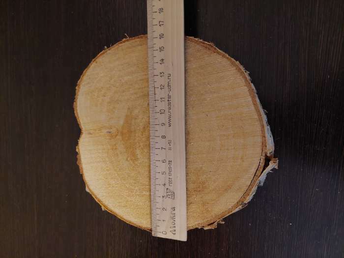 Фотография покупателя товара Спил берёзы, шлифованный с одной стороны, диаметр 18-22 см - Фото 8