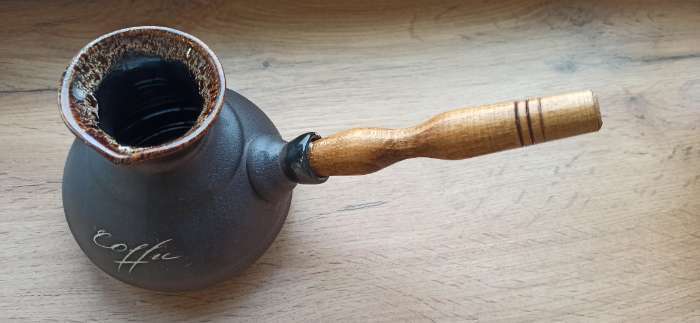 Фотография покупателя товара Турка для кофе "Средняя", керамика, 0.4 л