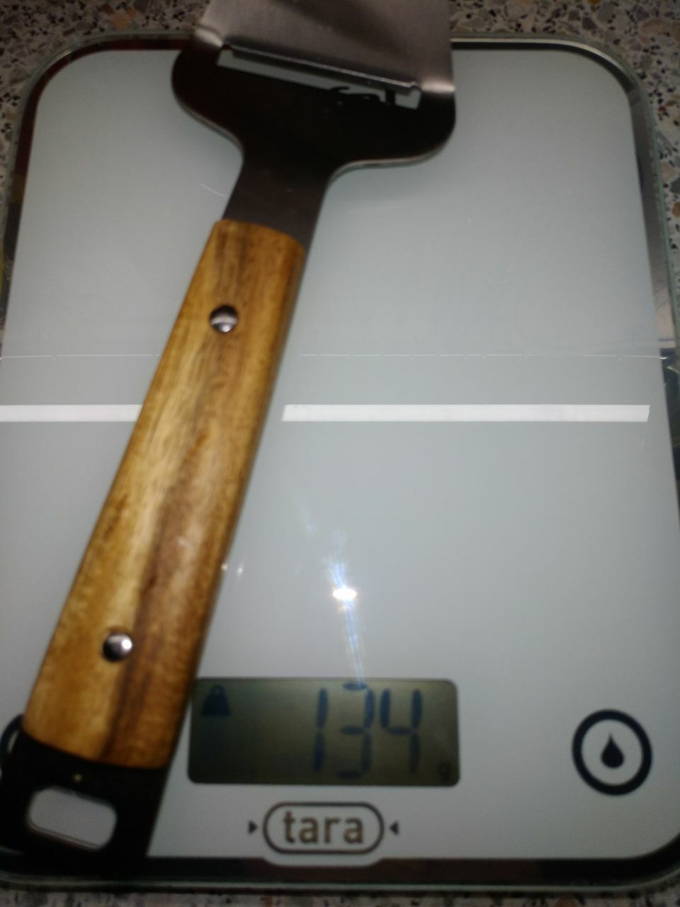 Фотография покупателя товара Нож для сыра Доляна «Дровосек», нержавеющая сталь, цвет серебряный - Фото 1