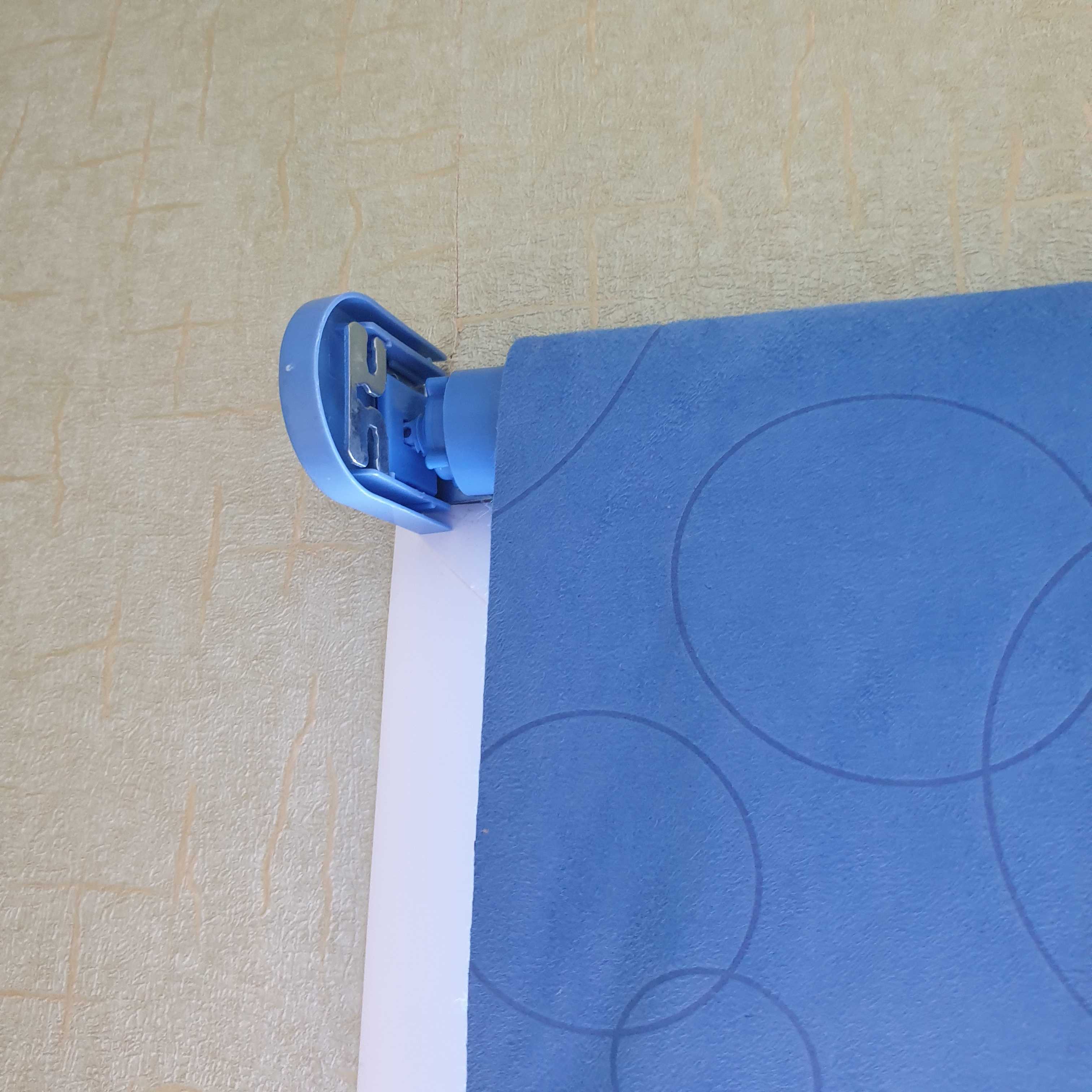 Фотография покупателя товара Штора рулонная «Блэкаут», светонепроницаемая, 50 х 160 см, замша, цвет синий - Фото 1