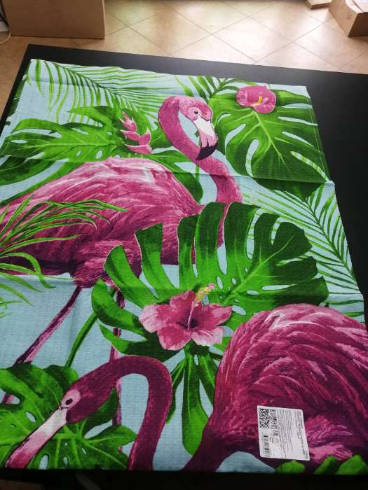 Фотография покупателя товара Полотенце «Фламинго», 60 × 146 см, 160 г/м², хлопок 100 % - Фото 1