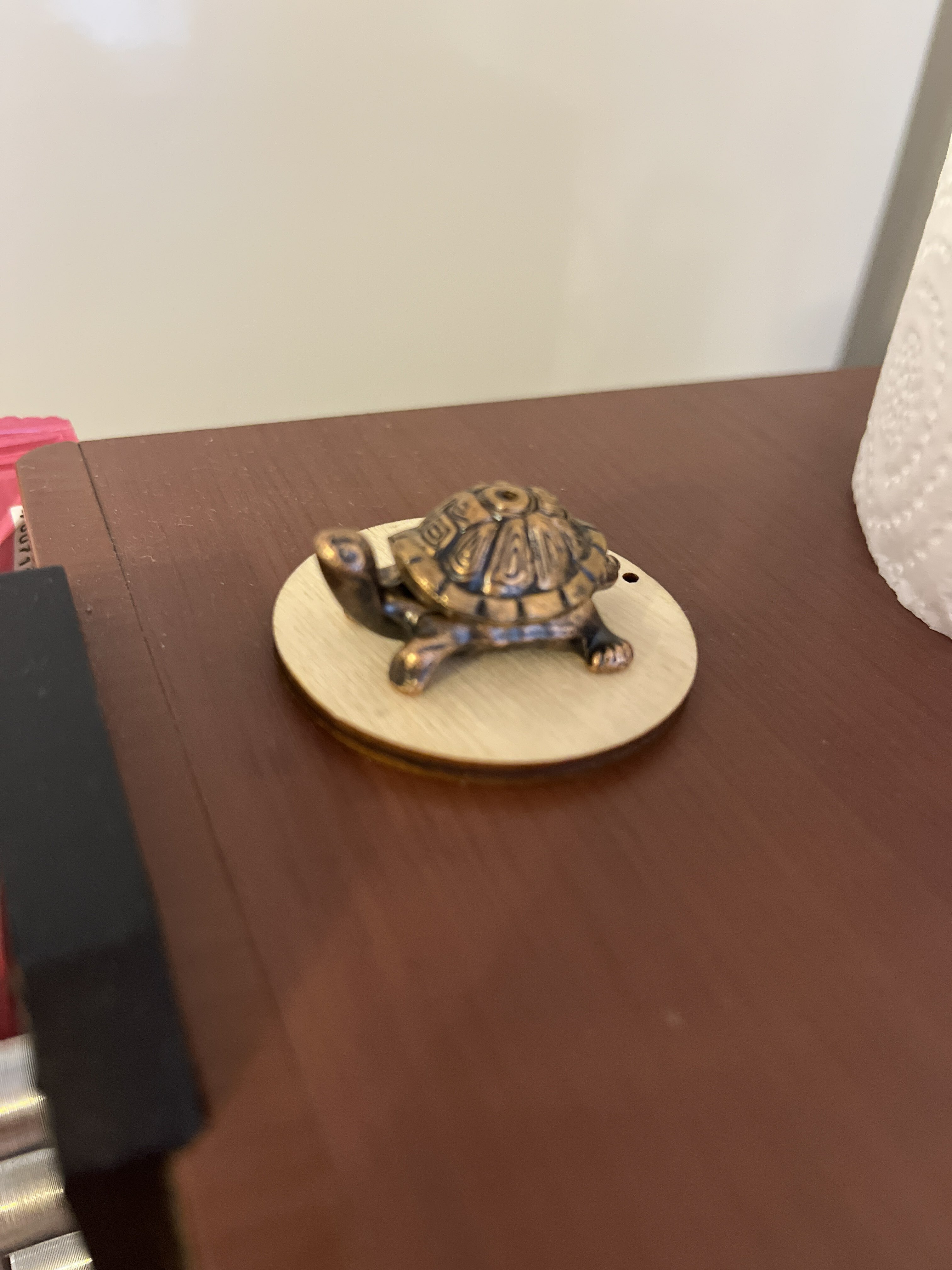 Фотография покупателя товара Подставка для благовоний "Черепаха", 4 х 1,8 см, медная - Фото 1