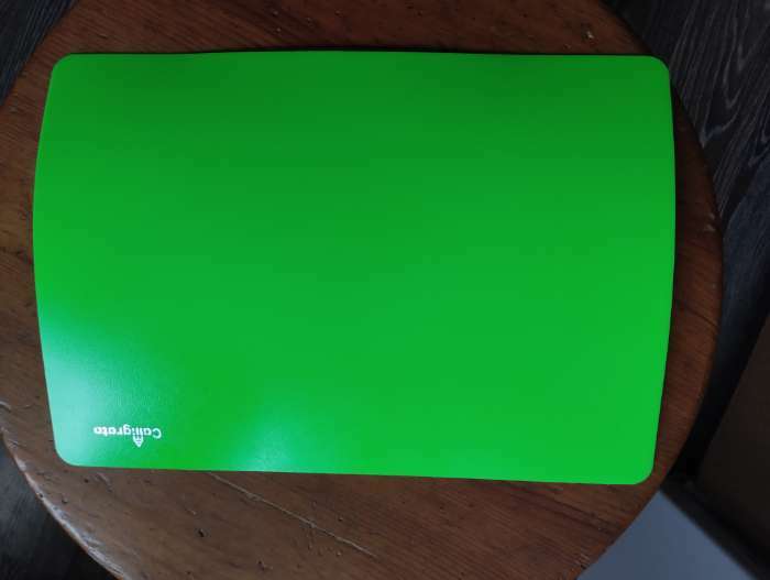 Фотография покупателя товара Доска для лепки пластиковая А4 Calligrata "Яркое творчество", неон зелёный - Фото 2