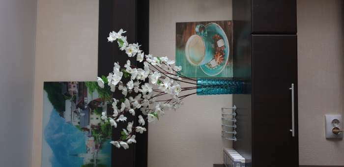 Фотография покупателя товара Цветы искусственные "Ветка яблони" 4,5х58 см, белый