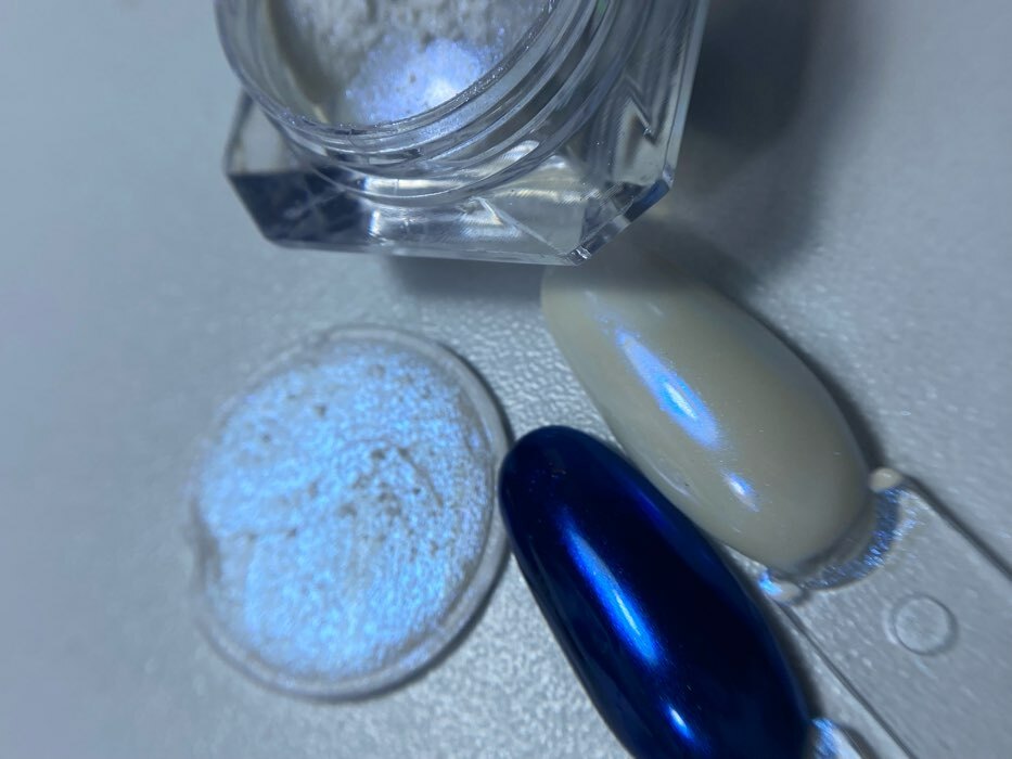 Фотография покупателя товара Втирка «Магическая» для декора, с аппликатором, цвет голубой/фиолетовый - Фото 1