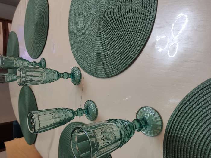 Фотография покупателя товара Бокал из стекла для шампанского Magistro «Ла-Манш», 160 мл, 7×20 см, цвет бирюзовый - Фото 2