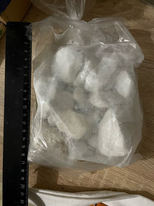 Фотография покупателя товара Мраморная крошка "Рецепты Дедушки Никиты", отборная, белая, фр 20-40 мм , 1 кг