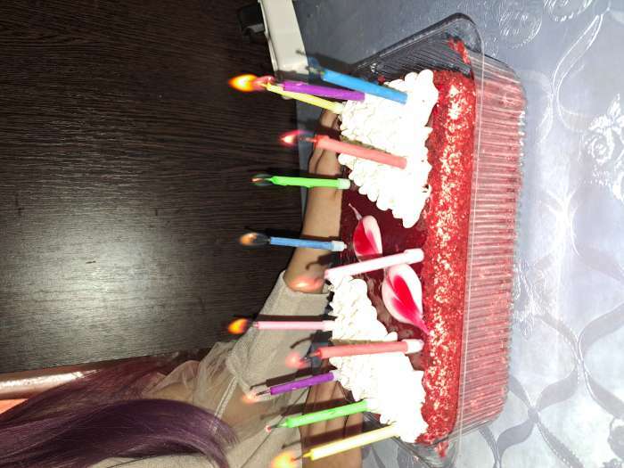Фотография покупателя товара Набор свечей в торт 6 штук, с цветным пламенем, 6 см - Фото 9