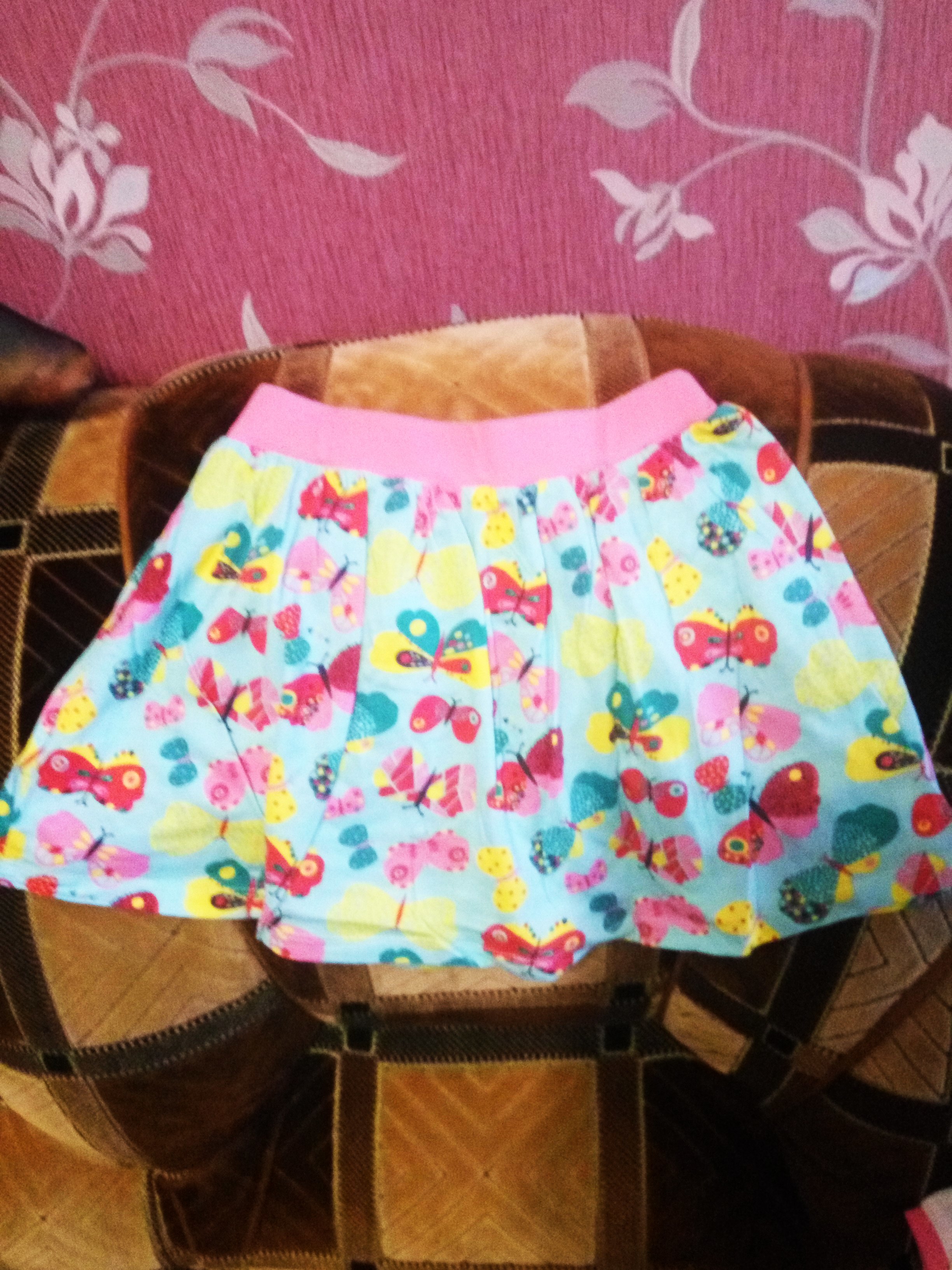 Фотография покупателя товара Комплект для девочки (майка+юбка), рост 104 см (56), цвет белый+розовый/бирюза_160083 - Фото 2