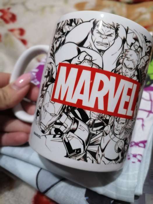 Фотография покупателя товара Кружка сублимация, 350 мл "Marvel", Мстители - Фото 1