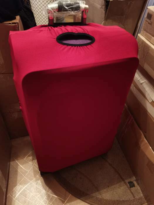 Фотография покупателя товара Чехол на чемодан 24", цвет красный - Фото 2