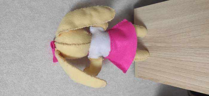 Фотография покупателя товара Набор для создания игрушки из фетра «Пасха: зайка»