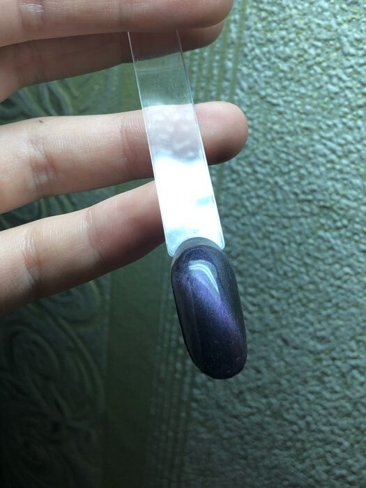 Фотография покупателя товара Гель-лак для ногтей 3D, трёхфазный LED/UV, под магнит, 10мл, цвет 6-009 хамелеон космос - Фото 1