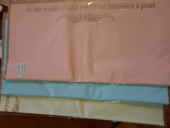 Фотография покупателя товара Плёнка матовая "Прикосновение любви" розовый, 0,58 х 0,58 м - Фото 6