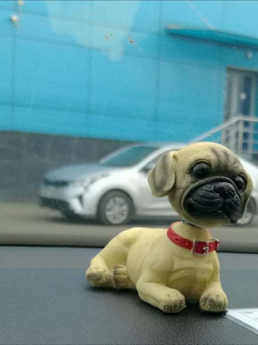 Фотография покупателя товара Собака на панель авто, качающая головой, дог - Фото 1