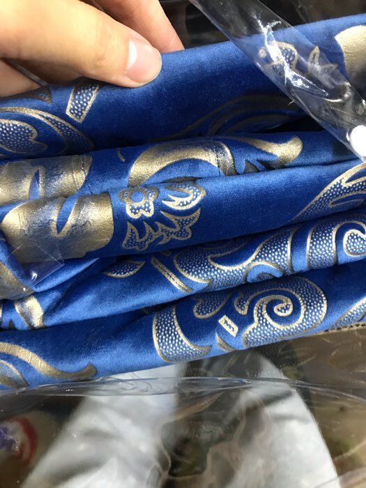 Фотография покупателя товара Штора портьерная Этель «Версаль» 160×270 см, цвет синий, 100% п/э - Фото 6