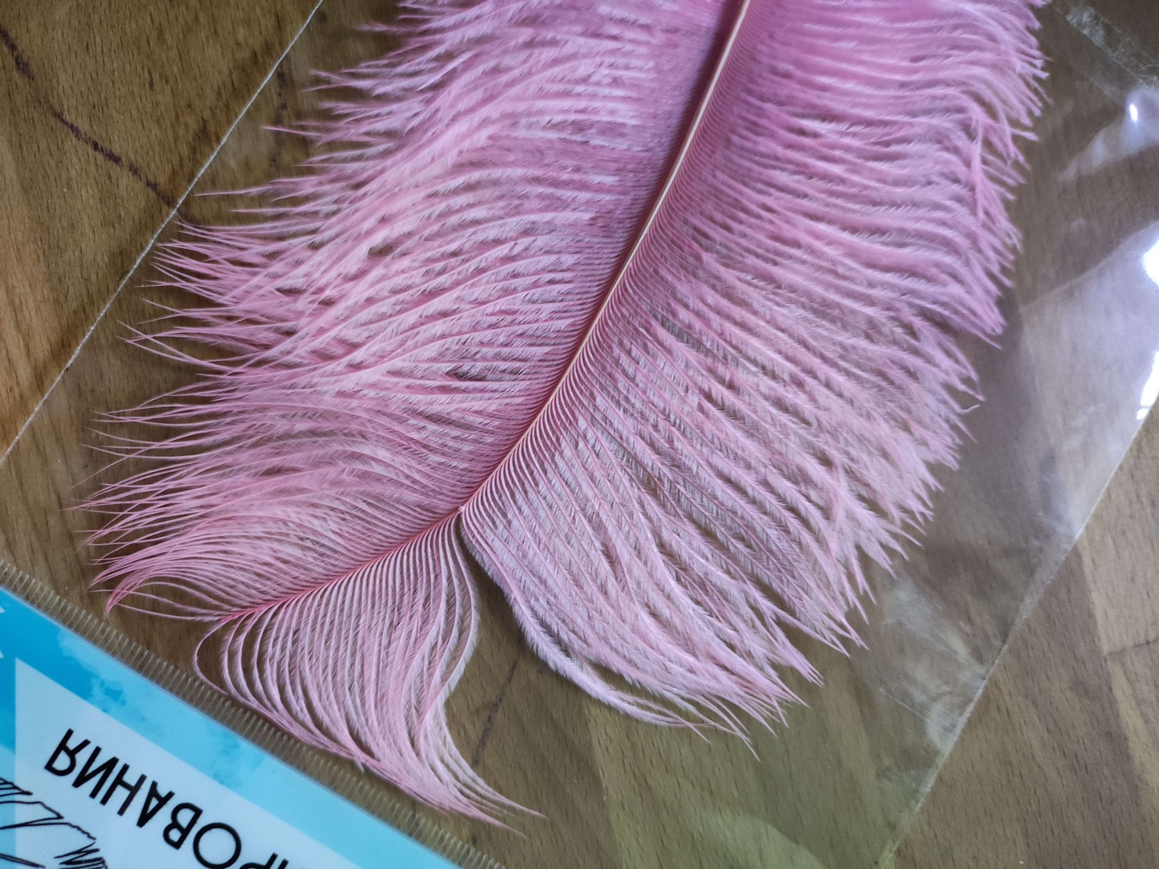 Фотография покупателя товара Перо для декора, размер: 20-24 см, цвет розовый - Фото 18