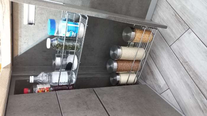 Фотография покупателя товара Банка стеклянная для сыпучих продуктов с местом под надпись Доляна «Премиум», 700 мл, 20×8 см