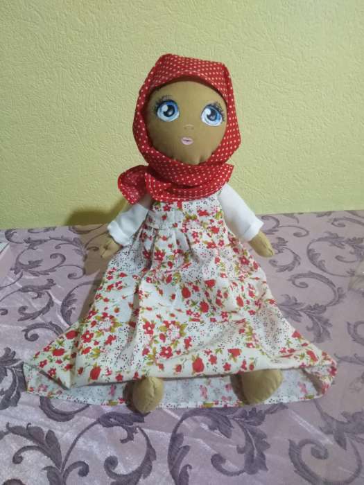 Фотография покупателя товара Набор для шитья. Интерьерная кукла «Василина», 30 см - Фото 5