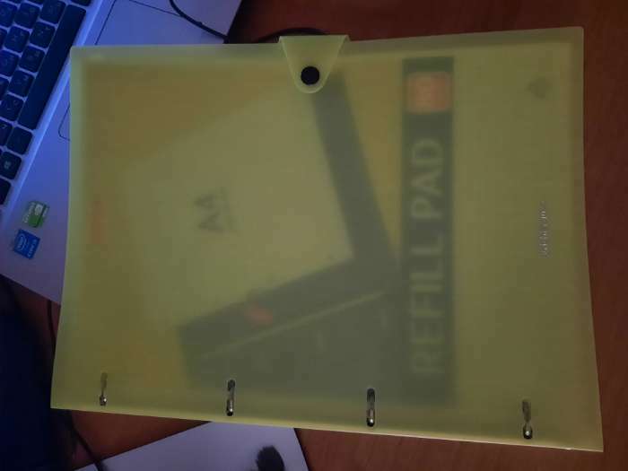 Фотография покупателя товара Тетрадь на кольцах А4, 80 листов в клетку ErichKrause «Neon», пластиковая обложка на кнопке, блок офсет, белизна 100%, МИКС - Фото 3