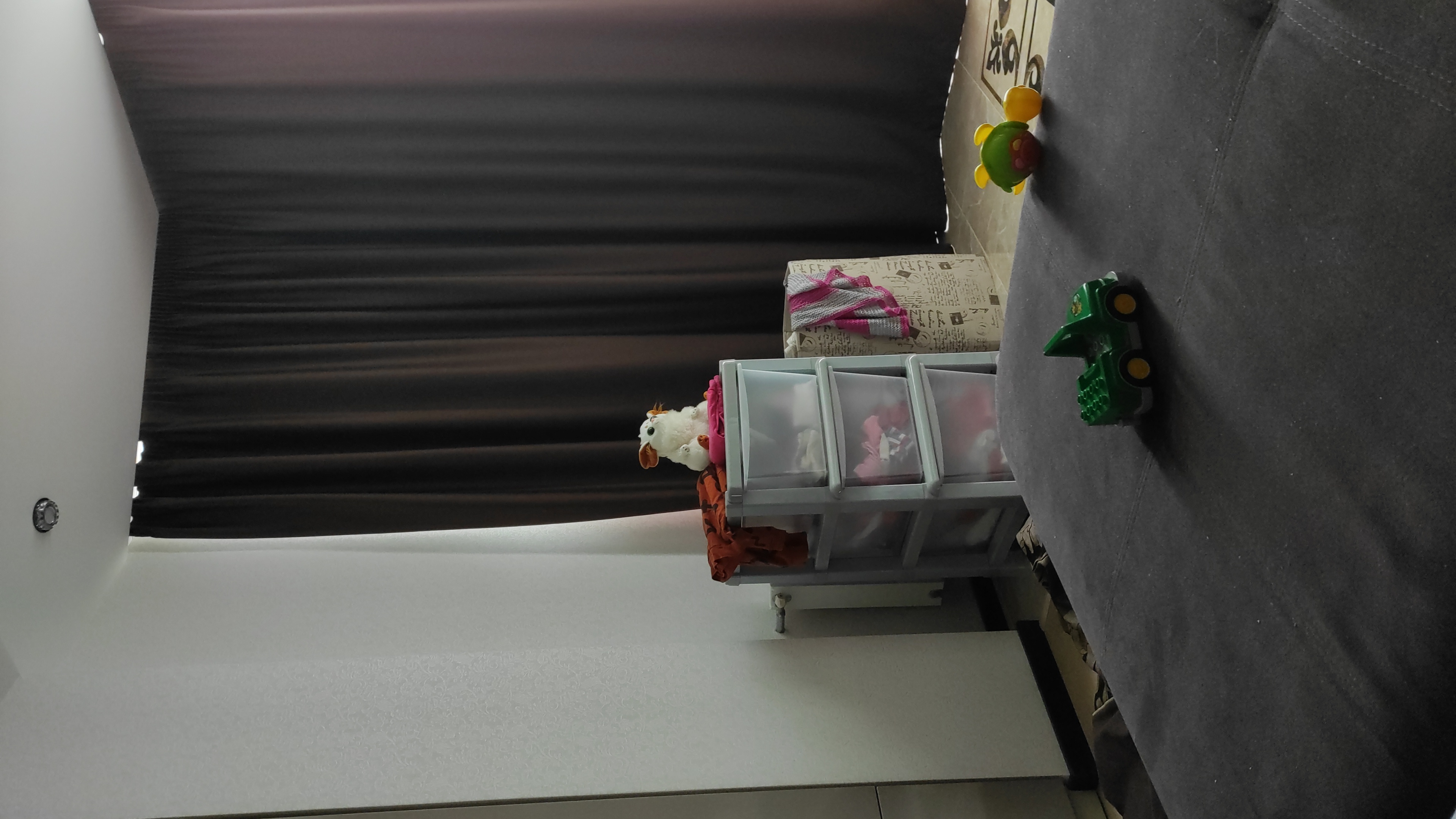 Фотография покупателя товара Комод 3-х секционный, прозрачные ящики, цвет серый