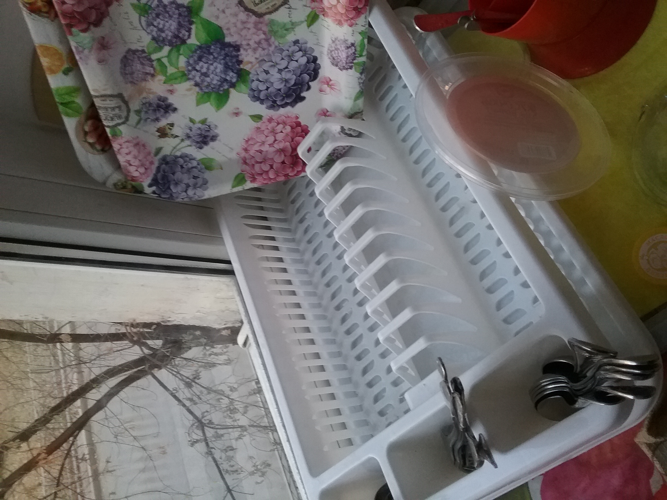 Фотография покупателя товара Сушилка для посуды, 42,5×27,5×9,5 см, цвет аквамарин - Фото 1