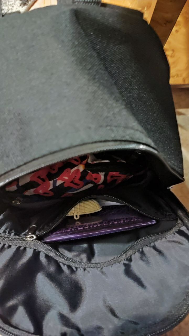 Фотография покупателя товара Рюкзак «Авокадо», 27х14х38, отд на молнии, фиолетовый - Фото 3