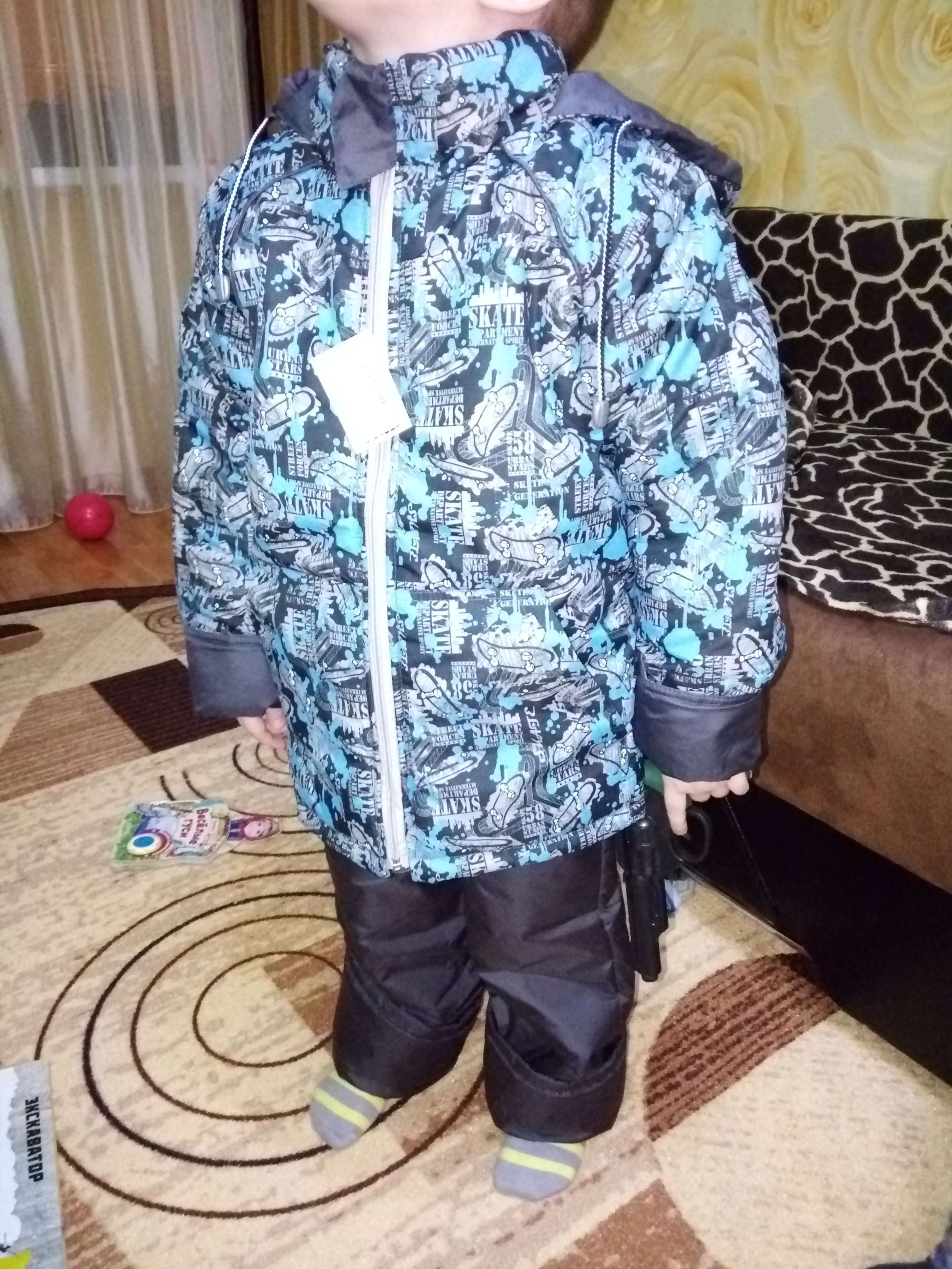 Фотография покупателя товара Куртка для мальчика, рост 146 см, цвет синий КМ-11/12 - Фото 2