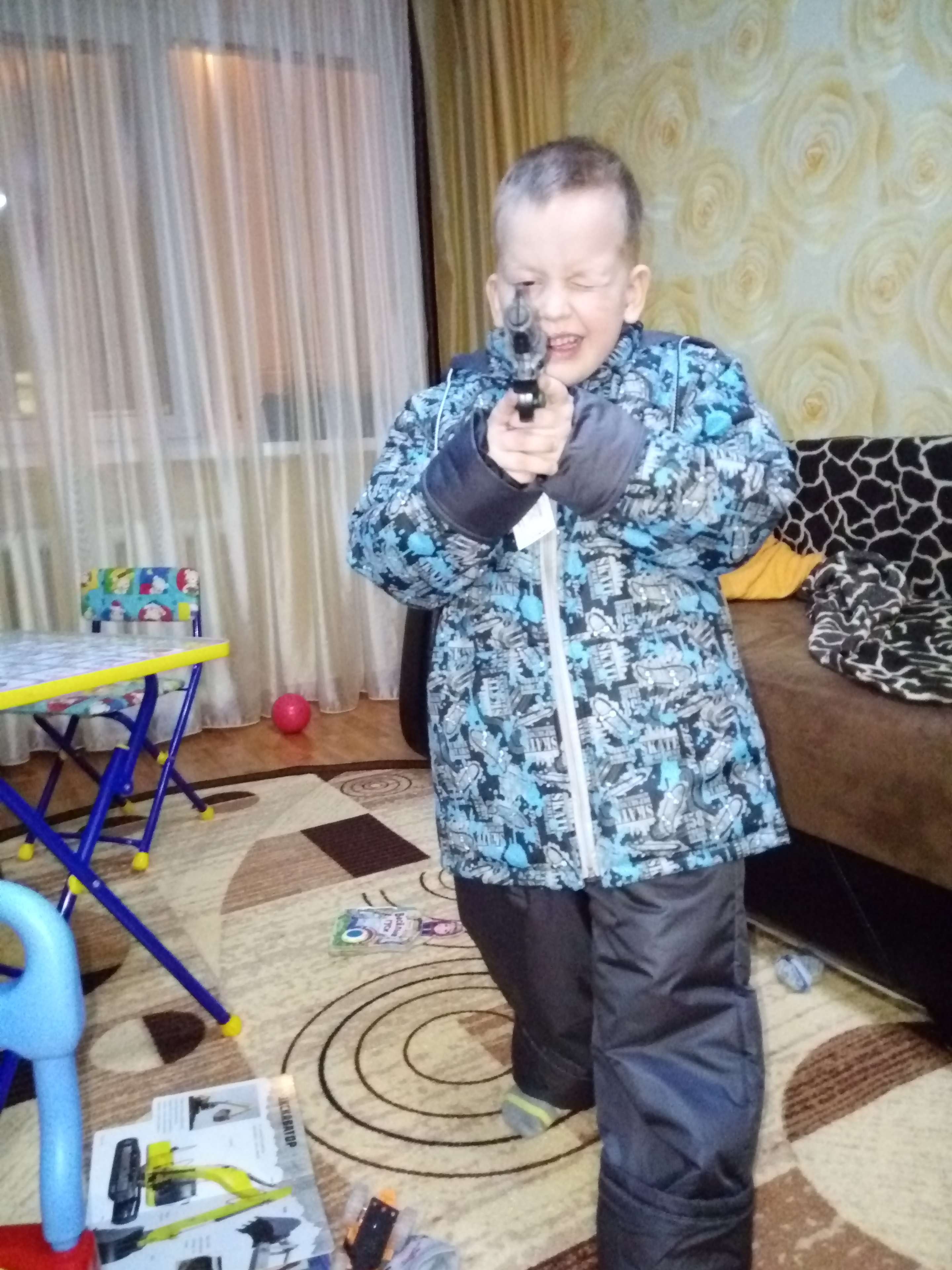 Фотография покупателя товара Куртка для мальчика, рост 146 см, цвет синий КМ-11/12 - Фото 3