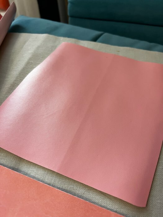 Фотография покупателя товара Ткань для пэчворка декоративная кожа «Розовая нежность», 33 х 33 см - Фото 2