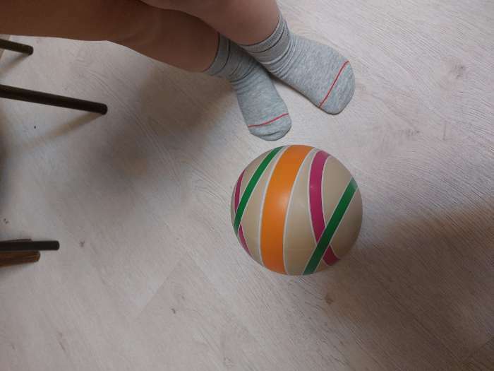 Фотография покупателя товара Мяч диаметр 150 мм, цвета МИКС - Фото 1