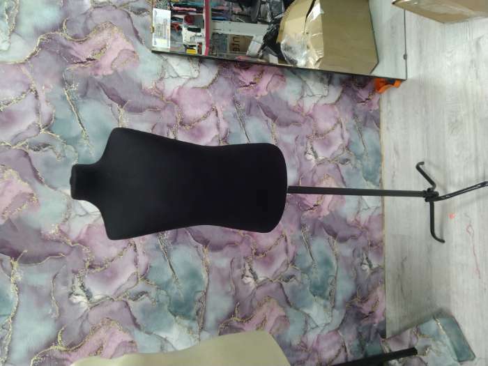Фотография покупателя товара Манекен портновский на стойке «Детский» 76×68×78 см, длина 55, цвет чёрный - Фото 1