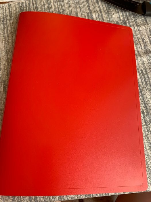 Фотография покупателя товара Папка с пластиковым скоросшивателем А4, 500 мкм, корешок 14 мм, Calligrata, до 100 листов, красная - Фото 2
