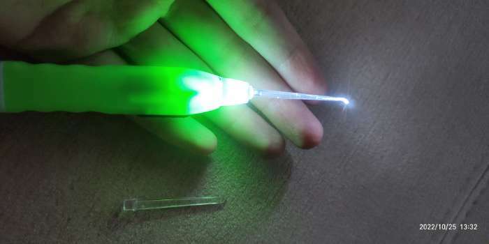 Фотография покупателя товара Палочка для чистки ушей Luazon LES-03, LED-подсветка, 3 насадки, от батареек (в комплекте) - Фото 11