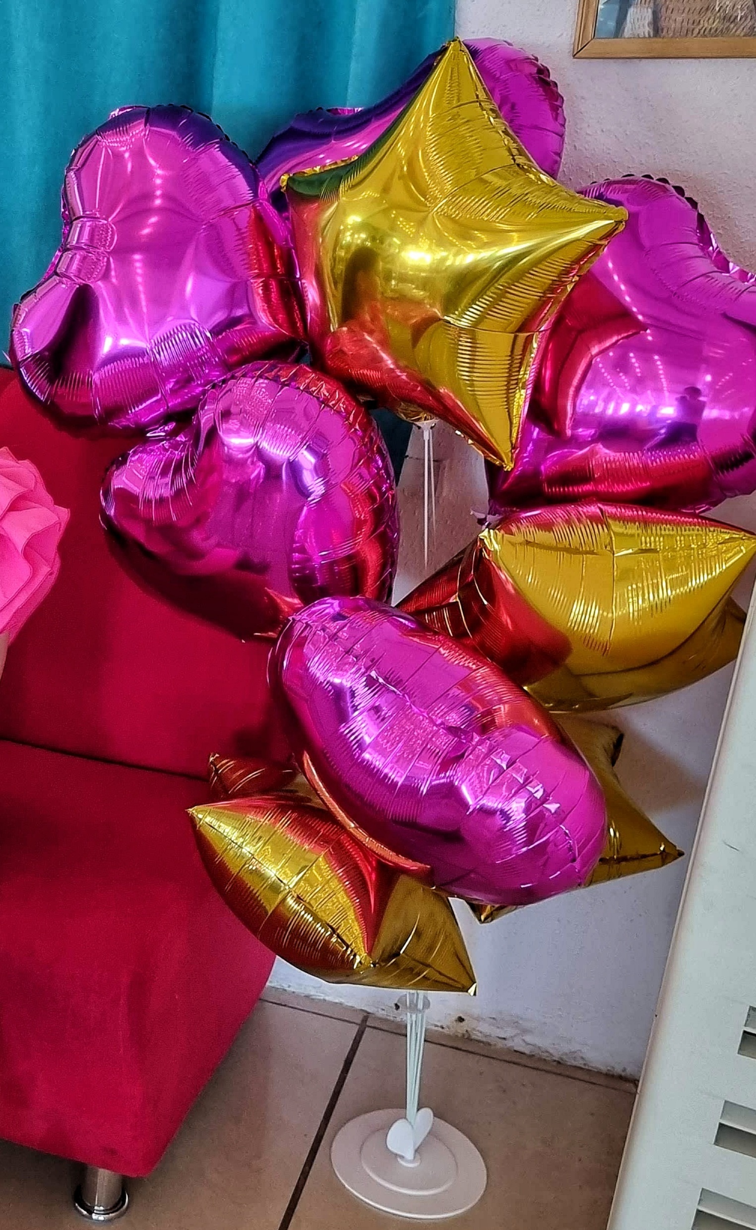 Фотография покупателя товара Шар фольгированный 18" «Сердце» с клапаном, цвет розовое золото - Фото 1